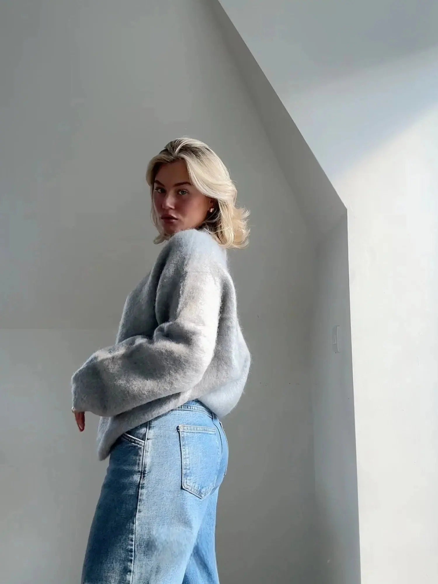 Susanna | Women's Oversized Mohair Crew Neck Jumper