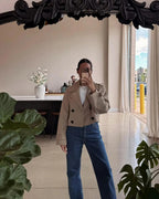 Tatiana | Women's Short Double Breasted Trench Coat
