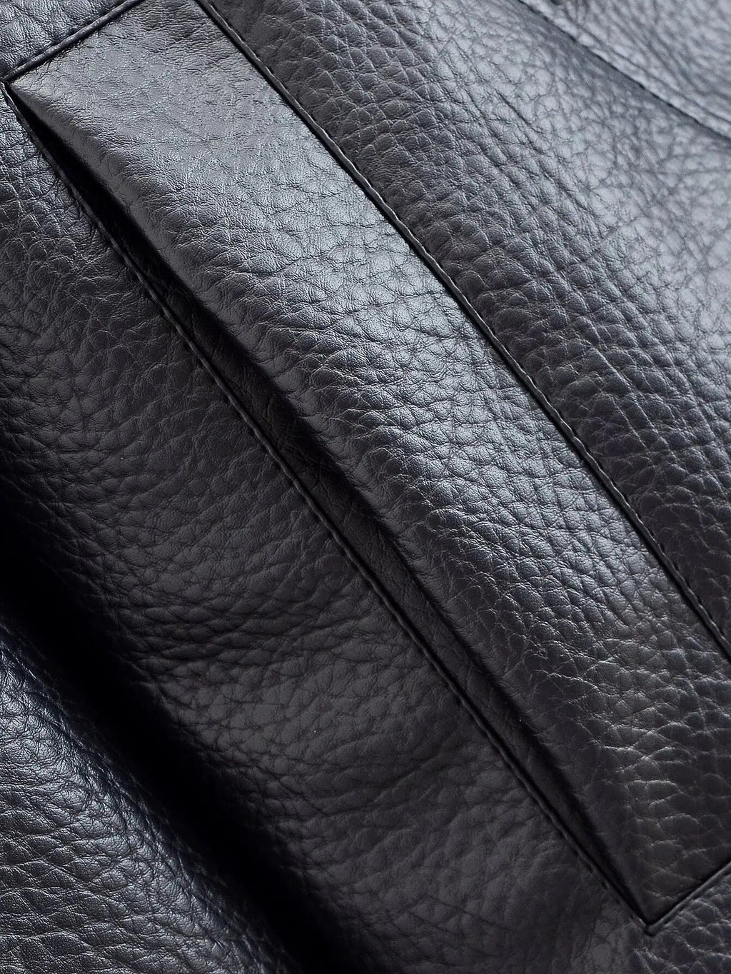 Tonia | Women's Faux Leather Jacket with High Neck