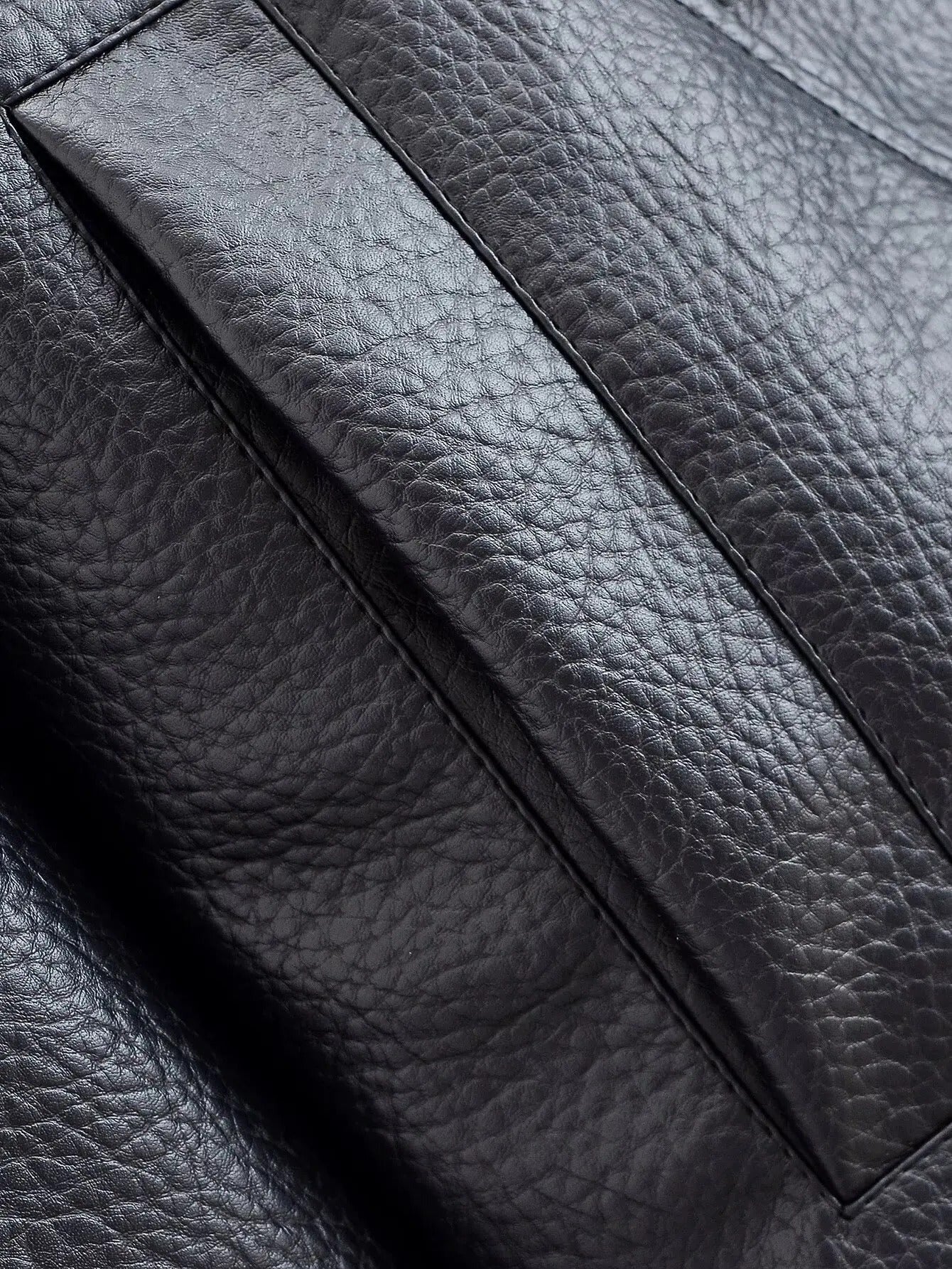 Tonia | Women's Faux Leather Jacket with High Neck
