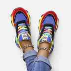 Orthopedic Chunky Sole Lace Up Trainers — Comfortable