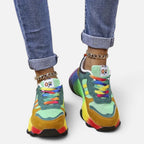 Orthopedic Chunky Sole Lace Up Trainers — Comfortable