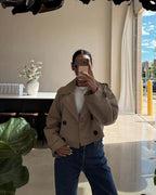 Tatiana | Women's Short Double Breasted Trench Coat