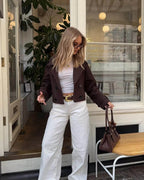 Tatiana | Women's Short Double Breasted Trench Coat