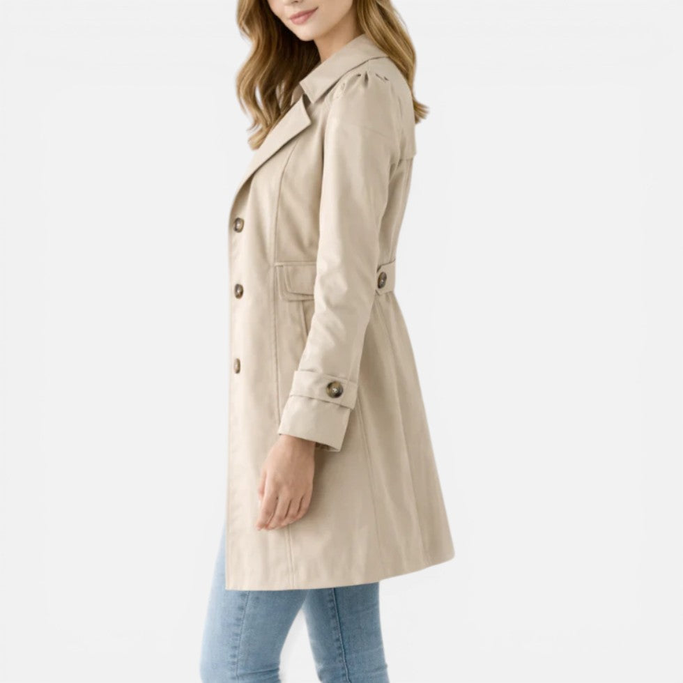 Timeless Button Up Trench Coat — Warm