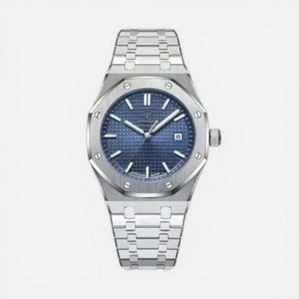Mens Stainless Steel Analog Wrist Watch — Comfortable