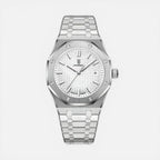 Mens Stainless Steel Analog Wrist Watch — Comfortable