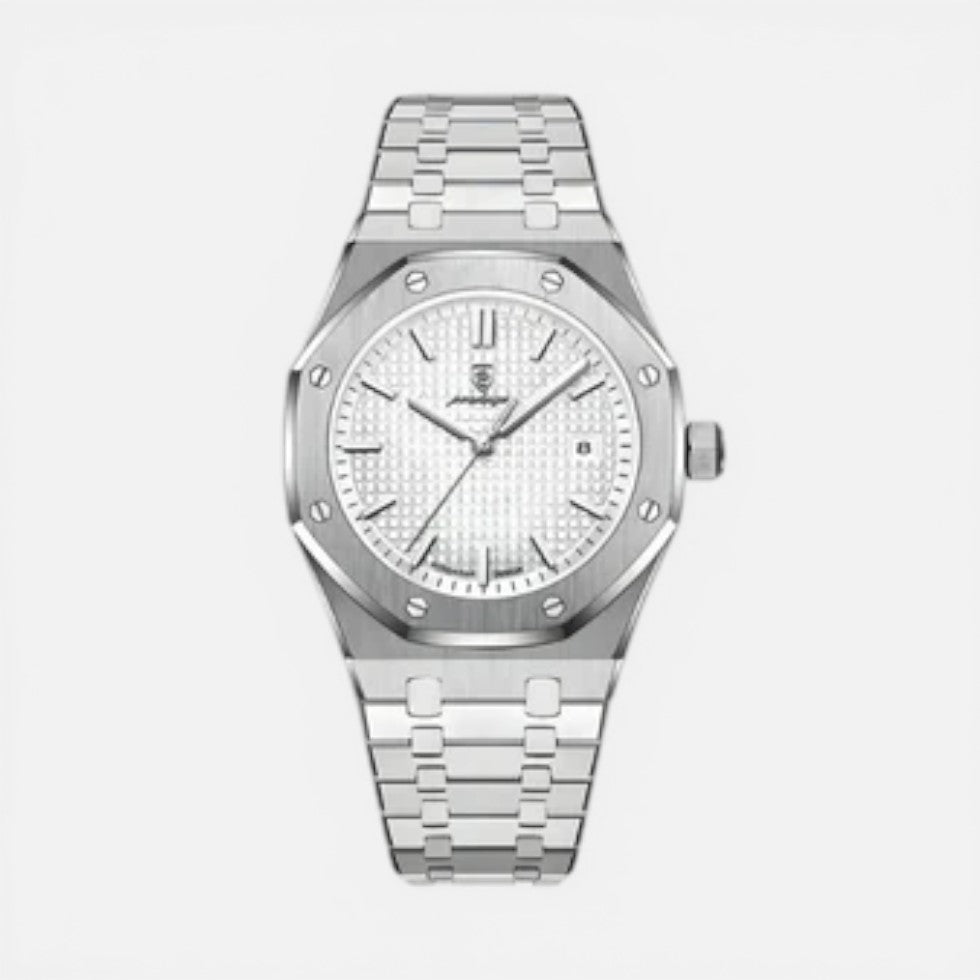 Mens Stainless Steel Analog Wrist Watch — Comfortable