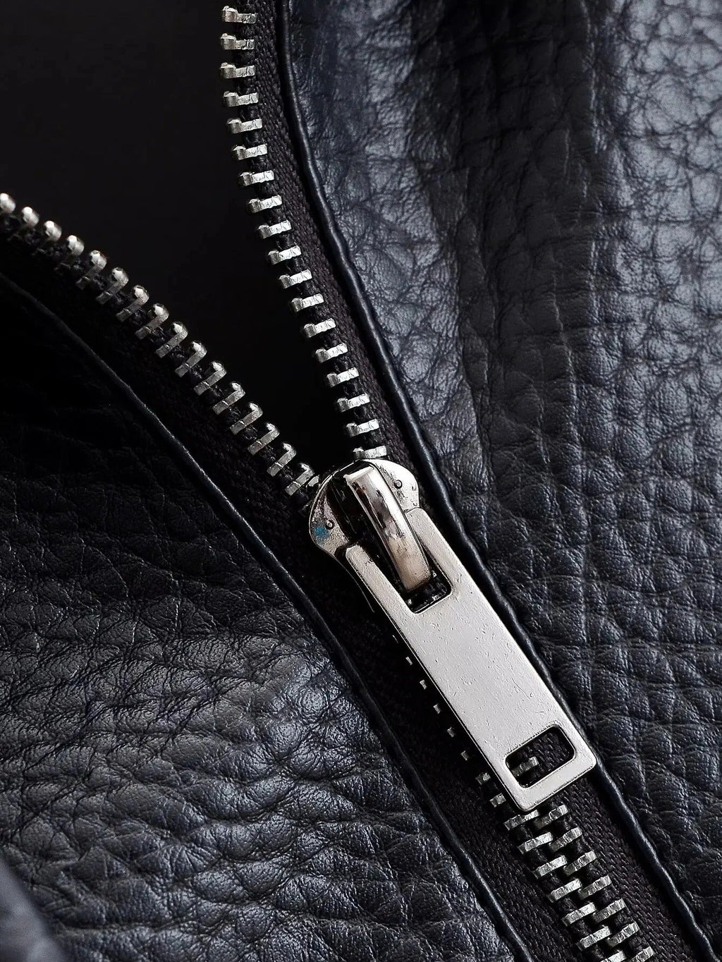 Tonia | Women's Faux Leather Jacket with High Neck