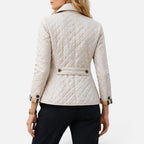 Quilted Button Front Jacket — Warm
