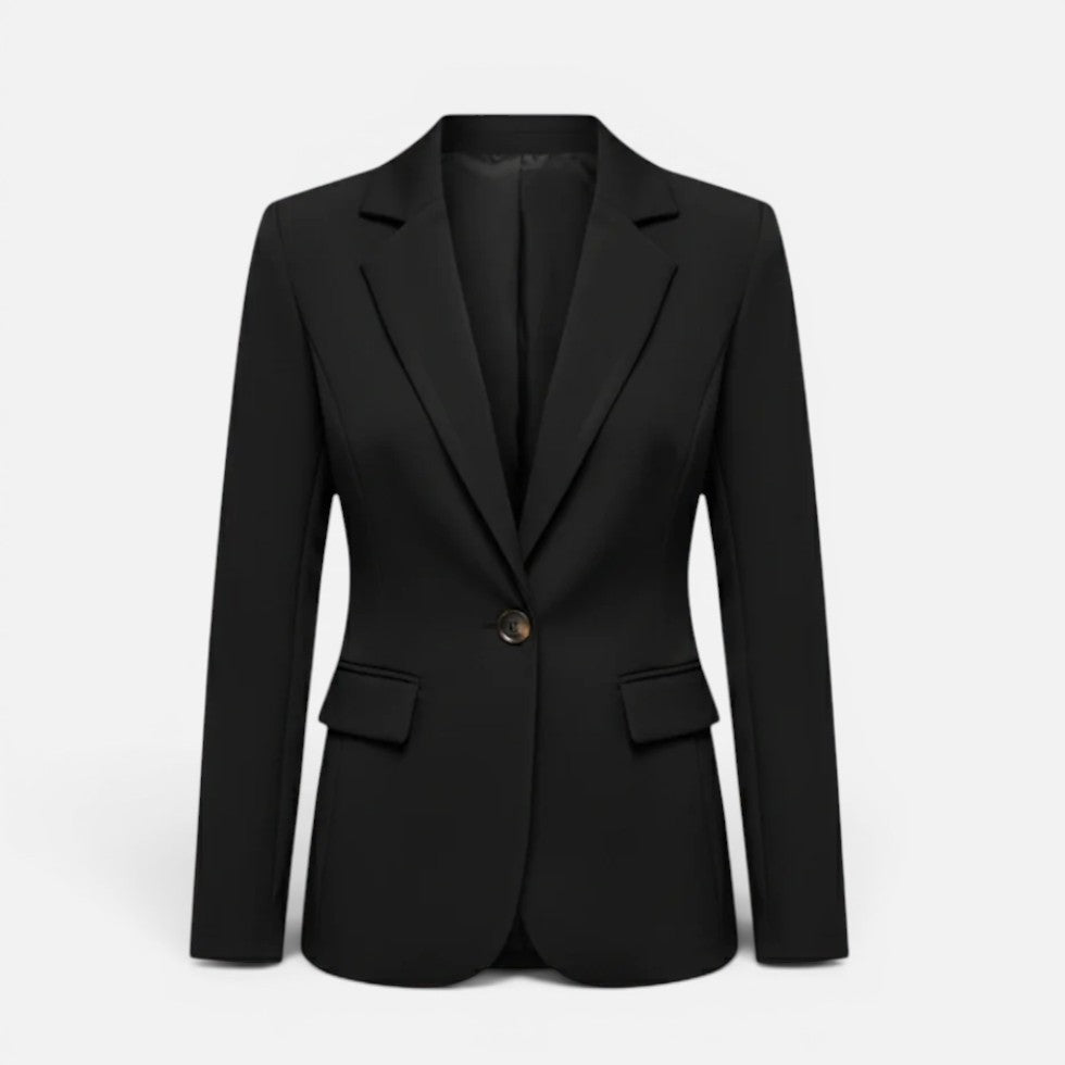 Tailored Single Button Long Sleeve Blazer — Comfortable