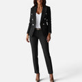 Blazer and Straight Leg Trouser Set — view 1