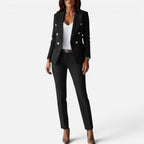 Blazer and Straight Leg Trouser Set — view 1