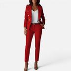 Blazer and Straight Leg Trouser Set — view 6