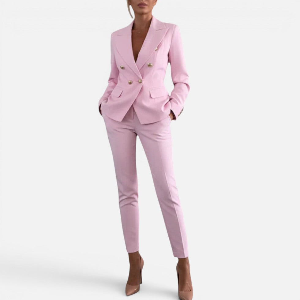 Blazer and Straight Leg Trouser Set — view 7