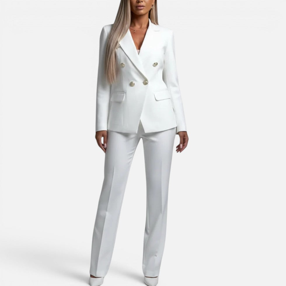 Blazer and Straight Leg Trouser Set — view 10