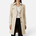 Double Breasted Longline Trench Coat — view 3