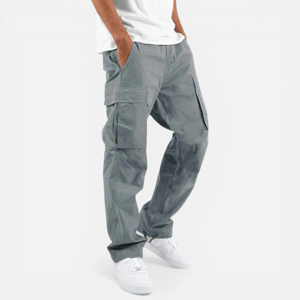 Mens Relaxed Fit Cargo Trousers — Comfortable Waist