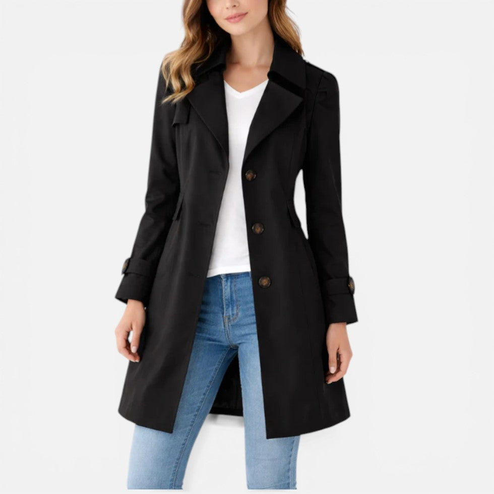 Timeless Button Up Trench Coat — Warm