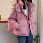 Tamara | Women's Hooded Puffer Jacket with High Neck