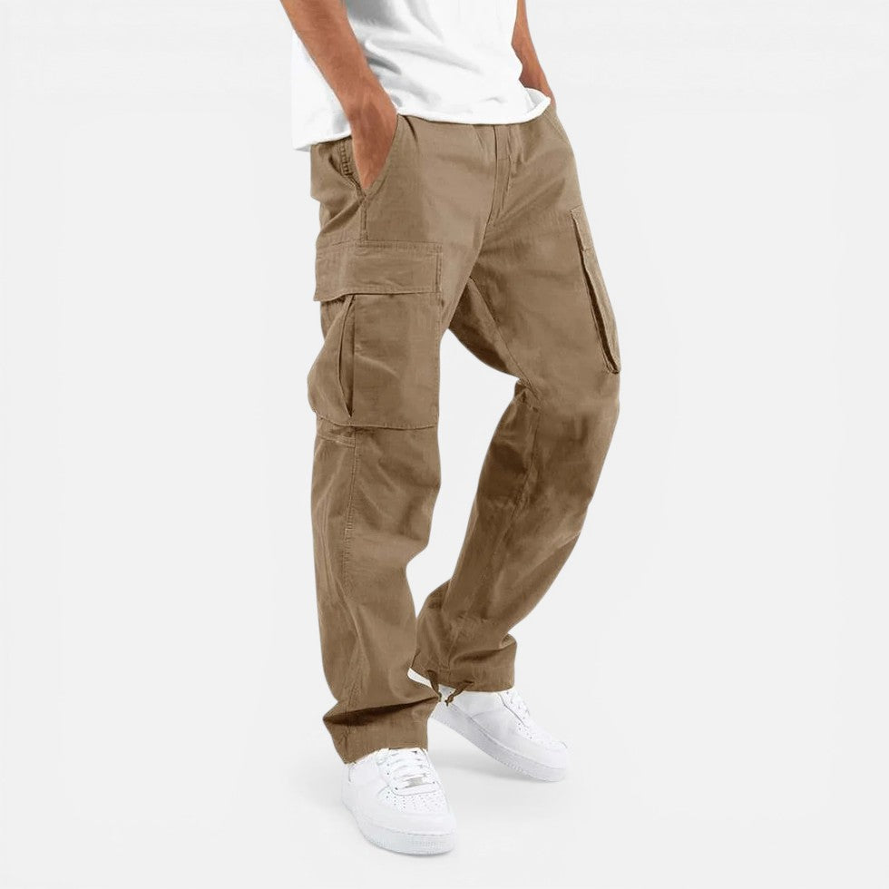 Mens Relaxed Fit Cargo Trousers — Comfortable Waist