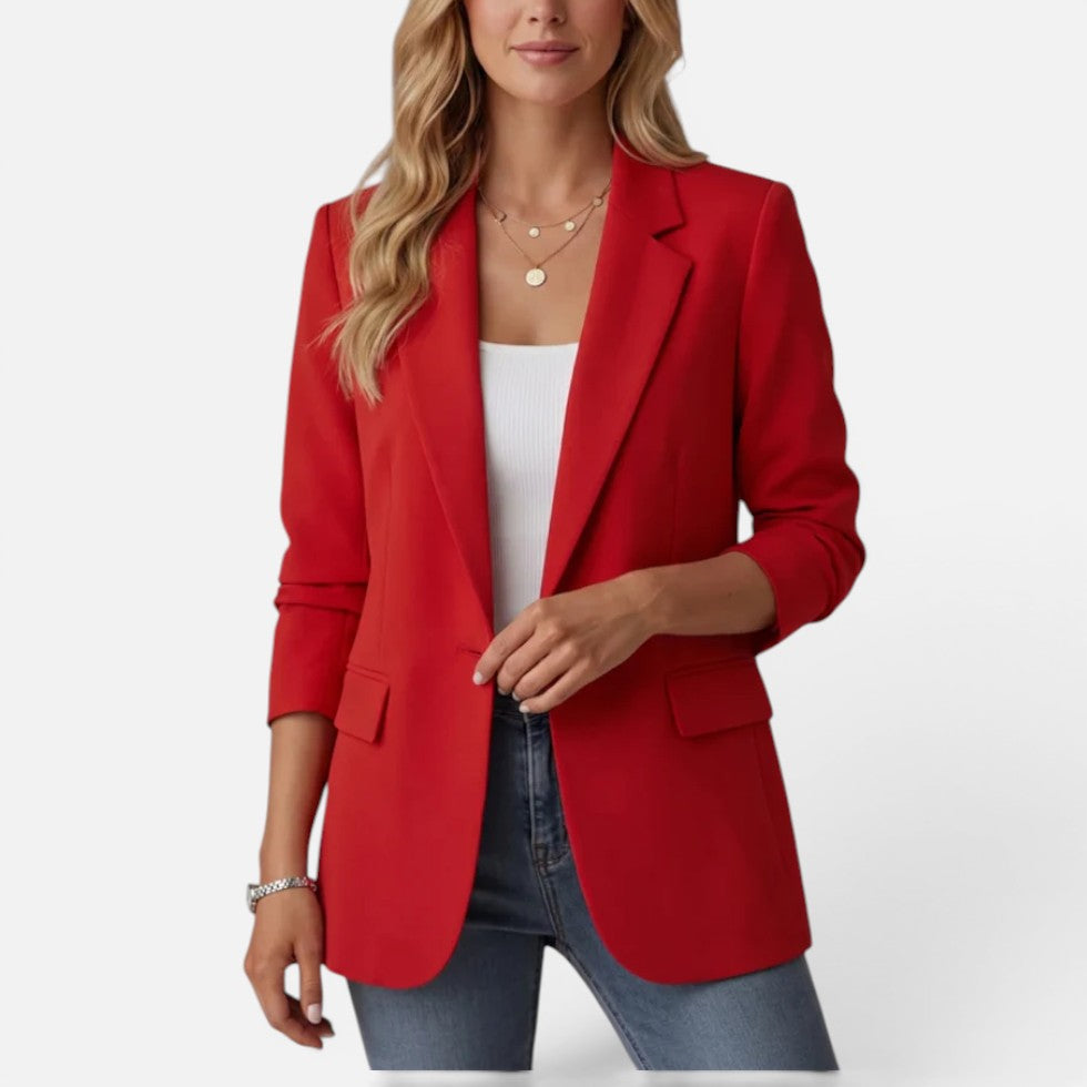 Single Button Tailored Blazer — Comfortable