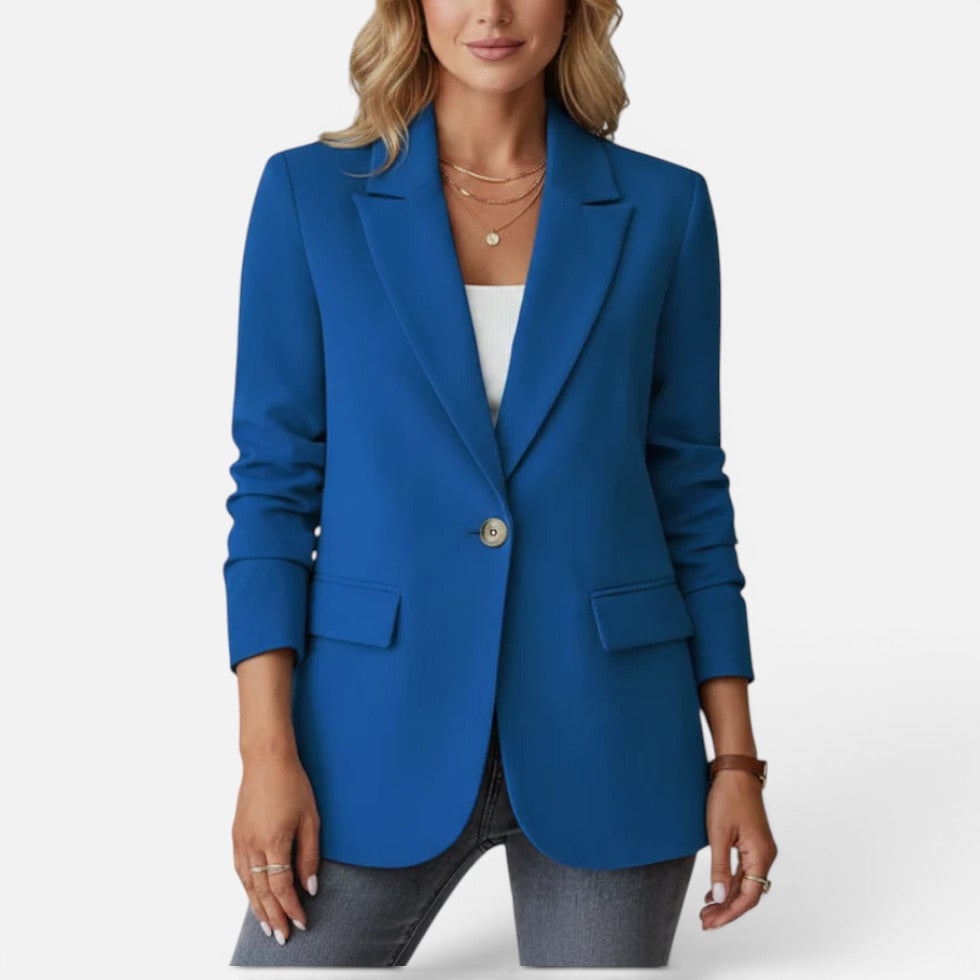 Single Button Tailored Blazer — Comfortable