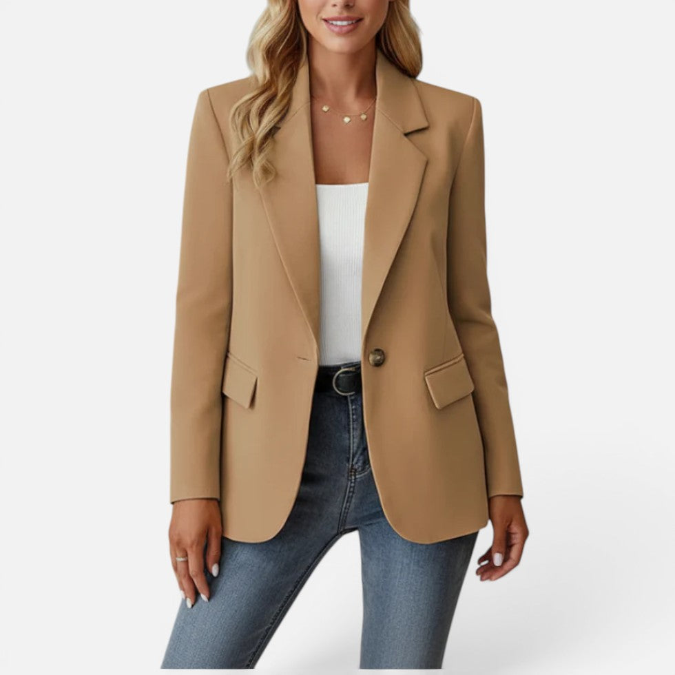 Single Button Tailored Blazer — Comfortable
