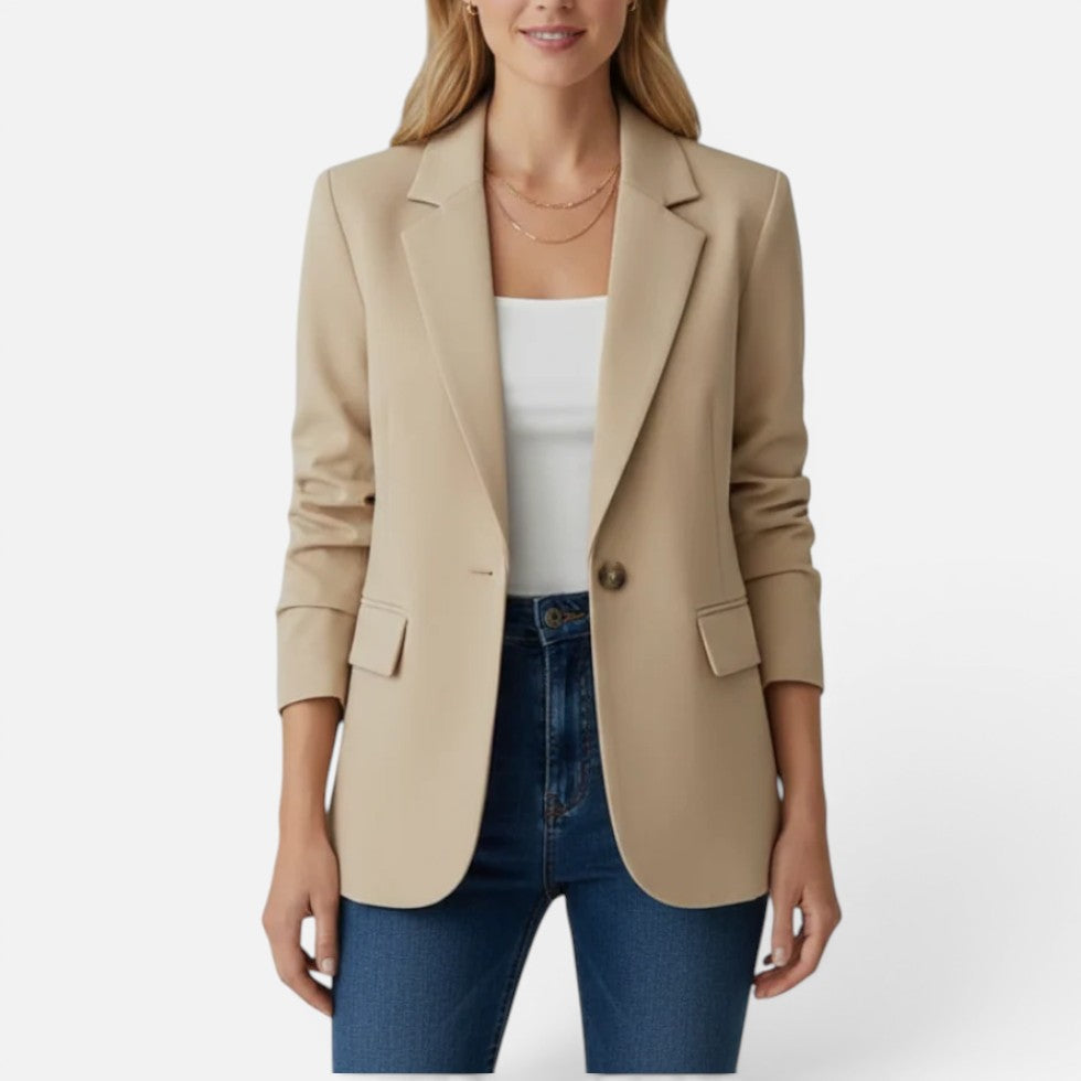 Single Button Tailored Blazer — Comfortable