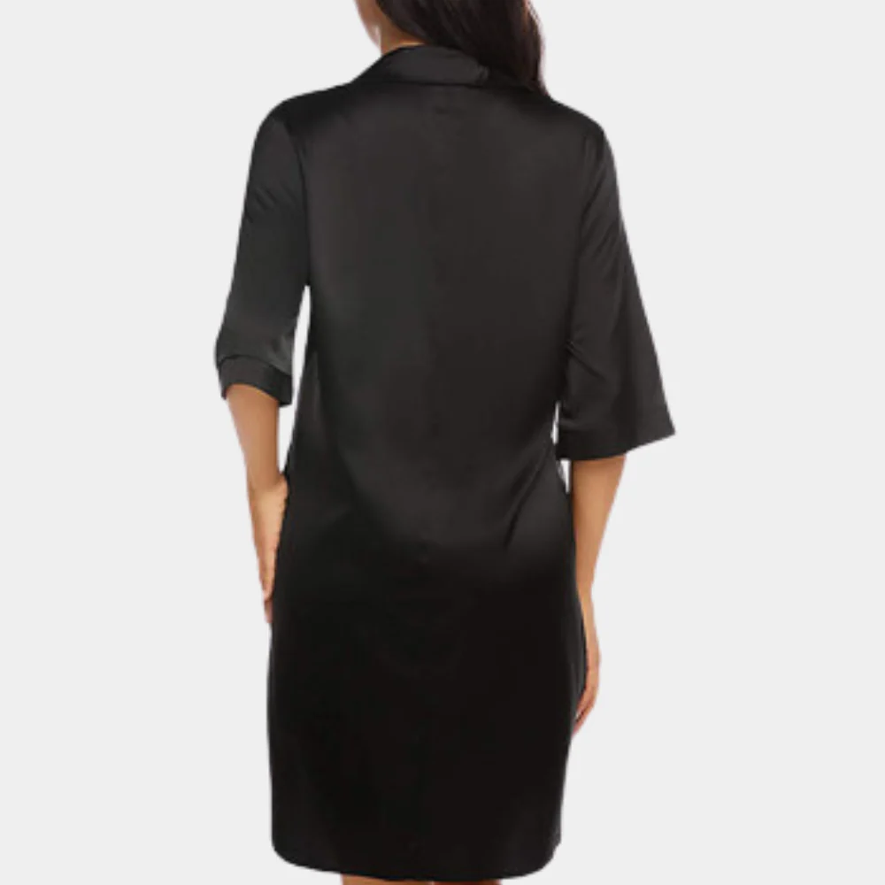 Sofija | Women's Satin Button Down Oversized Pajama Dress
