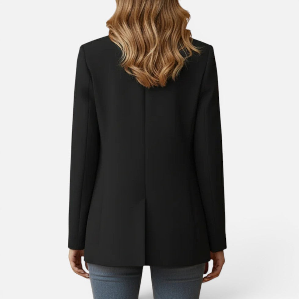 Tailored Single Button Long Sleeve Blazer — Comfortable