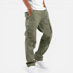 Mens Relaxed Fit Cargo Trousers — Comfortable Waist