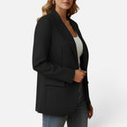 Tailored Single Button Long Sleeve Blazer — Comfortable