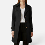 Double Breasted Longline Trench Coat — view 6