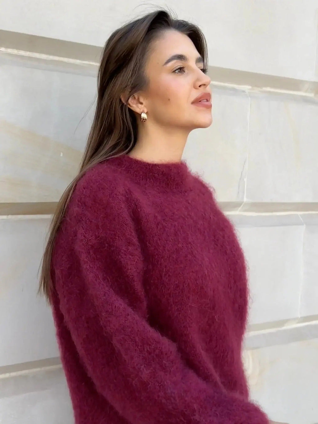 Susanna | Women's Oversized Mohair Crew Neck Jumper
