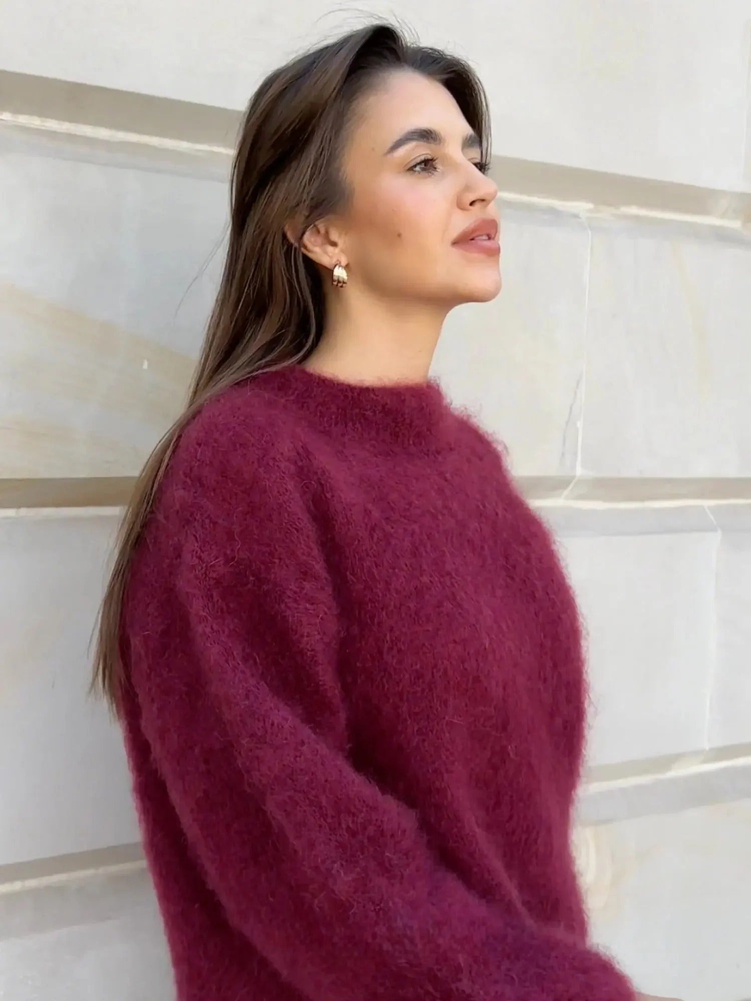 Susanna | Women's Oversized Mohair Crew Neck Jumper
