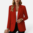 Tailored Single Button Long Sleeve Blazer — Comfortable