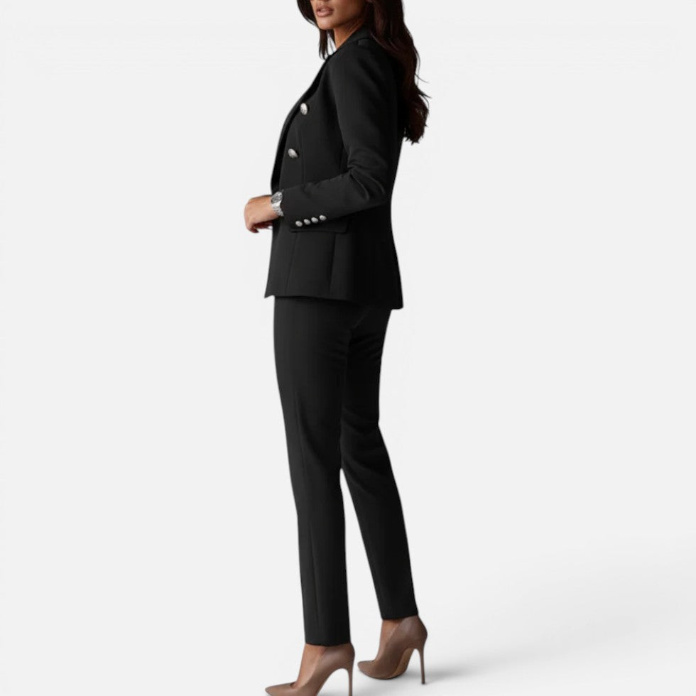 Blazer and Straight Leg Trouser Set — view 4
