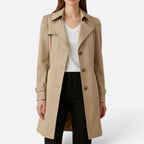 Double Breasted Longline Trench Coat — view 5