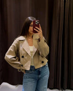 Tatiana | Women's Short Double Breasted Trench Coat