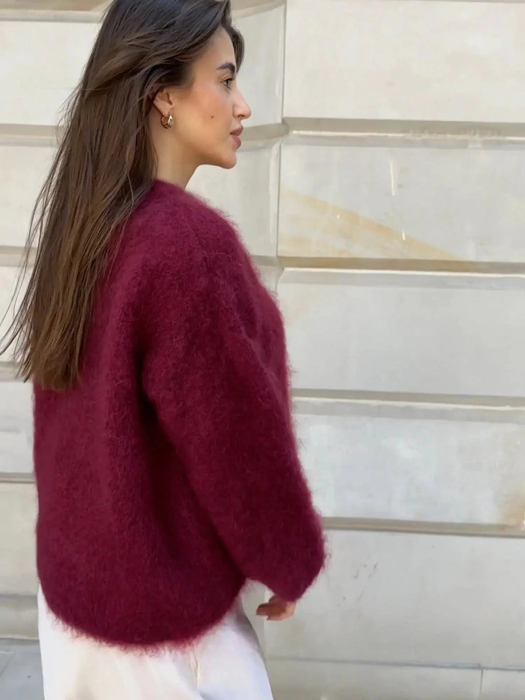 Susanna | Women's Oversized Mohair Crew Neck Jumper