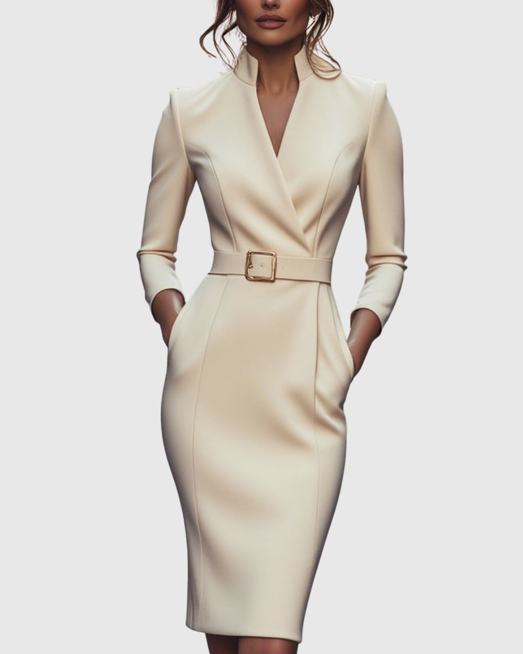 Women's Cocktail Bodycon Midi Dress — TOPNEWPLACE (view 10)