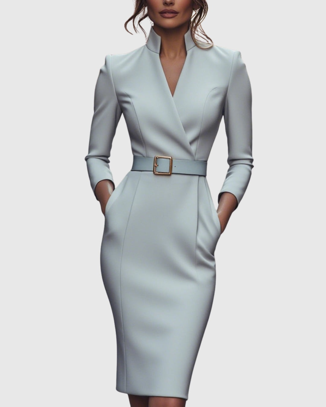Women's Cocktail Bodycon Midi Dress — TOPNEWPLACE (view 11)