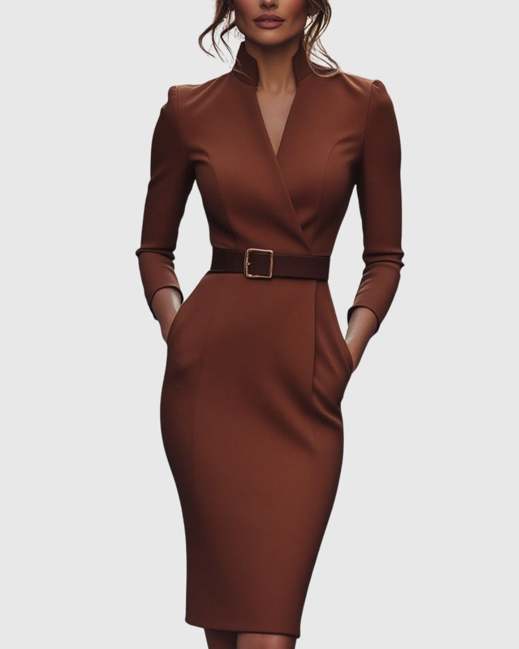 Women's Cocktail Bodycon Midi Dress