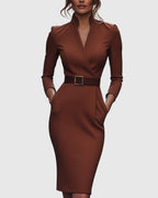 Women's Cocktail Bodycon Midi Dress