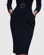 Women's Cocktail Bodycon Midi Dress — TOPNEWPLACE (view 4)