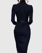 Women's Cocktail Bodycon Midi Dress — TOPNEWPLACE (view 6)