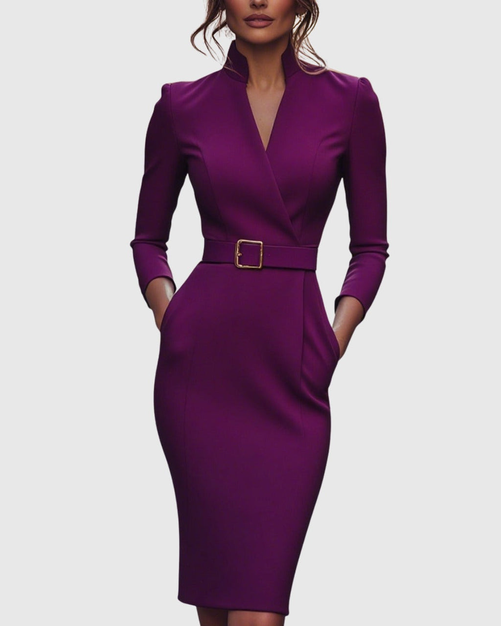 Women's Cocktail Bodycon Midi Dress — TOPNEWPLACE (view 7)