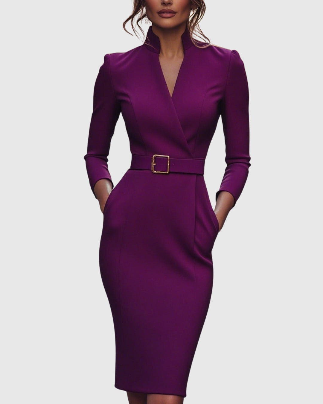 Women's Cocktail Bodycon Midi Dress — TOPNEWPLACE (view 7)