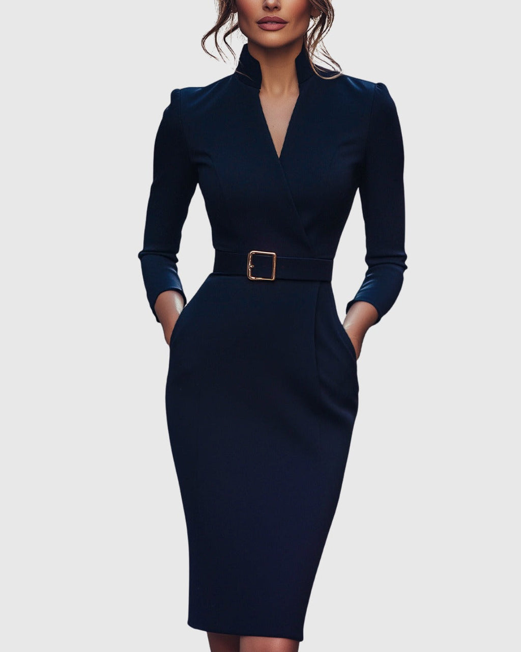 Women's Cocktail Bodycon Midi Dress — TOPNEWPLACE (view 8)